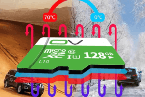 OV Micro SD card that can be used for temperature from 0 to 70 degree celcius