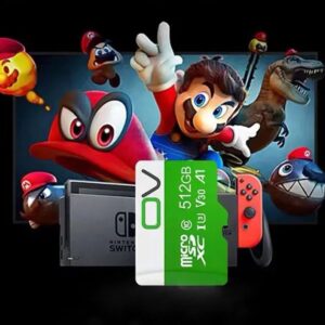 OV Micro SD card with Mario and popular games in the Switch